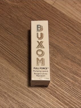Buxom Full Force Plumping Lipstick in Cream with Gold Lettering